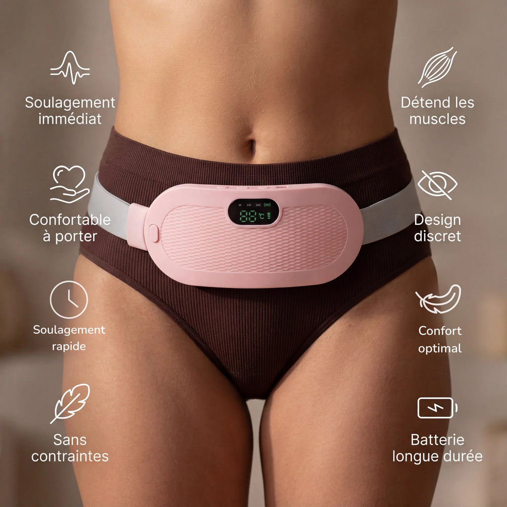 ThermaPulse - Ceinture Menstruelle Chauffante & Massante