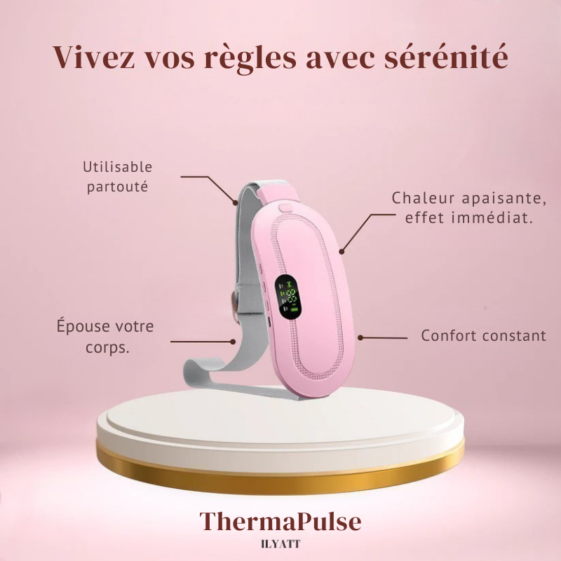 ThermaPulse - Ceinture Menstruelle Chauffante & Massante